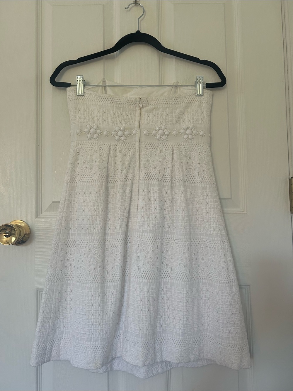 Lilly Pulitzer White Eyelet Strapless Marta Dress Size 2 - Picture 5 of 12